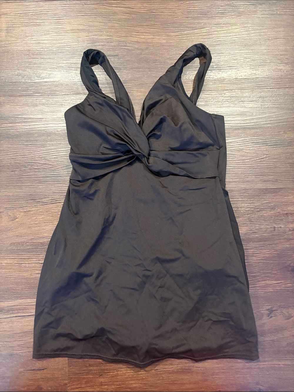 Lands' End Brown Swim Dress